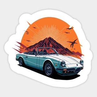 Alfa Romeo Spider Vintage Car Art Sticker